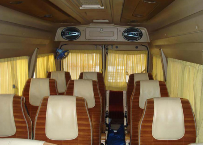 tempo traveller interior 15 seater luxury