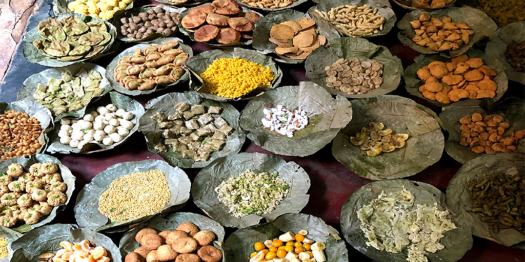 Chappan Bhog Image- Local Food and Cuisine in Vrindavan